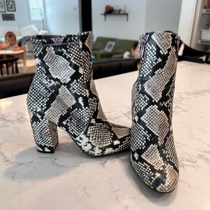 ALDO Snakeskin Booties